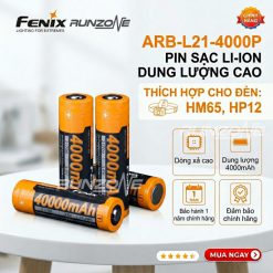 Pin Sạc Fenix ARB-L18-4000 18650 4000mAh Dung Lượng Cao Chính Hãng Bảo Hành 12 Tháng- RunZone