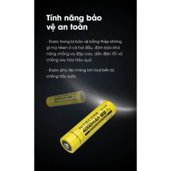 Pin sạc NITECORE NL1840 18650 dung lượng 4000mah- Dùng Đèn HC60. HC45, HC75-RunZone