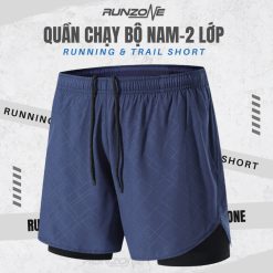 Quần Chạy Bộ Nam Nữ Có Túi Đựng Điện Thoại_Thoáng Khí Dễ Vận Động_RunZone