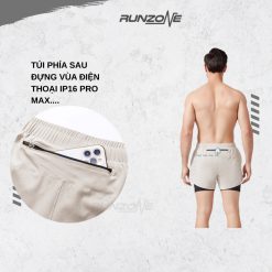 Quần Chạy Bộ Nam Nữ Có Túi Đựng Điện Thoại_Thoáng Khí Dễ Vận Động_RunZone