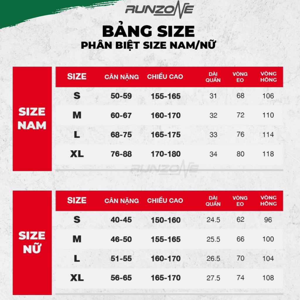 Quần chạy bộ nam RunZone có 4 túi lót trong đựng điện thoại thoáng khí nhẹ nhanh khô tiện dụng
