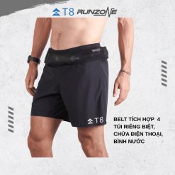 Quần Short Chạy Bộ T8 Ultra Nam - Có Đai Đa Năng, Co Giãn, Siêu Nhẹ-  Chuyên Dụng Cho Đường Trail & Đường Dài