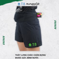 Quần Short Chạy Bộ T8 Ultra Unisex, Quần T8 Ultra - Có Đai Co Giãn, Siêu Nhẹ