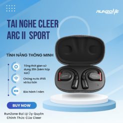 TAI NGHE BLUETOOTH CLEER ARC II SPORT_Chống Nước Và Bụi_Thời Gian Nghe 7 Tiếng Liên Tục_Bảo Hành 1 Năm_RunZone