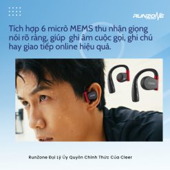 TAI NGHE BLUETOOTH CLEER ARC II SPORT_Chống Nước Và Bụi_Thời Gian Nghe 7 Tiếng Liên Tục_Bảo Hành 1 Năm_RunZone