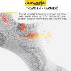Tất Chạy Bộ Chạy Trail Leo Núi- Hạn Chế Phồng Rộp Chân  Aonijie E4101- Combo 3 đôi - RunZone