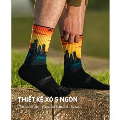Tất Chạy Bộ - Vớ Xỏ Ngón Chạy Bộ Nam Nữ Runzone Aonijie Coolmax Cao Cấp, Chống Phồng Rộp, Thoáng Khí, Chống Chafing