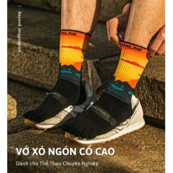 Tất Chạy Bộ - Vớ Xỏ Ngón Chạy Bộ Nam Nữ Runzone Aonijie Coolmax Cao Cấp, Chống Phồng Rộp, Thoáng Khí, Chống Chafing