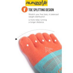 Tất Chạy Bộ Xỏ Ngón- Dùng Cho Chạy Bộ Chạy Trail Hạn Chế Phồng Rộp Chân  - RunZone