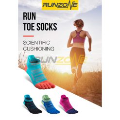 Tất Xỏ Ngón Chạy Bộ Chạy Trail Leo Núi- Hạn Chế Phồng Rộp Chân  Aonijie E4801- Combo 3 đôi -RunZone