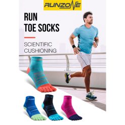 Tất Xỏ Ngón Chạy Bộ Chạy Trail Leo Núi- Hạn Chế Phồng Rộp Chân  - RunZone
