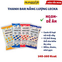 Thanh Năng Lượng LECKA ENERGY BAR 40g-1 hộp 10 thanh – Tự Nhiên, Dinh Dưỡng Cho Thể Thao & Ăn Nhẹ Hàng Ngày