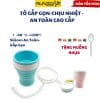 Tô Gấp Gọn Silicon Chịu Nhiệt Tốt- Ly Ăn Cháo- Cao Cấp 200ml- RunZone