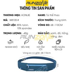 Túi Đeo Hông Aonijie W8112 Nhỏ Gọn Chống Thấm Ôm Sát Người 40g Vòng Eo 68-110cm (79/120)