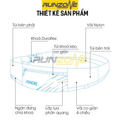 Túi Đeo Hông Aonijie W8112 Nhỏ Gọn Chống Thấm Ôm Sát Người 40g Vòng Eo 68-110cm (79/120)