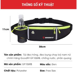 Túi Đeo Hông Chạy Bộ Nam Nữ Chính Hãng GoodFit, Phản Quang- Runzone