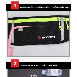 Túi Đeo Hông Chạy Bộ Nam Nữ Chính Hãng GoodFit, Phản Quang- Runzone