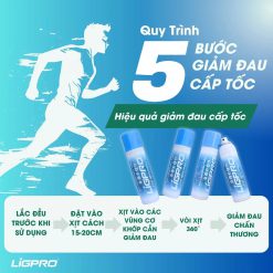 Xịt Lạnh Giảm Đau LIGPRO 200ml – Thảo Dược Sơ Cứu Chấn Thương, Hỗ Trợ Giảm Đau Nhanh Cho Người Chơi Thể Thao RunZone