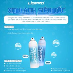 Xịt Lạnh Giảm Đau LIGPRO 200ml – Thảo Dược Sơ Cứu Chấn Thương, Hỗ Trợ Giảm Đau Nhanh Cho Người Chơi Thể Thao RunZone