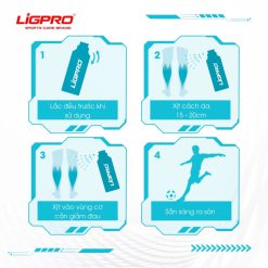 Xịt Lạnh Giảm Đau LIGPRO 200ml – Thảo Dược Sơ Cứu Chấn Thương, Hỗ Trợ Giảm Đau Nhanh Cho Người Chơi Thể Thao RunZone