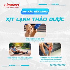 Xịt Lạnh Giảm Đau LIGPRO 200ml – Thảo Dược Sơ Cứu Chấn Thương, Hỗ Trợ Giảm Đau Nhanh Cho Người Chơi Thể Thao RunZone